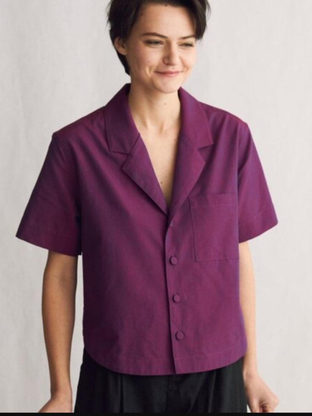 Naomi Nomi The Studio Shirt in Potion Purple Size Medium